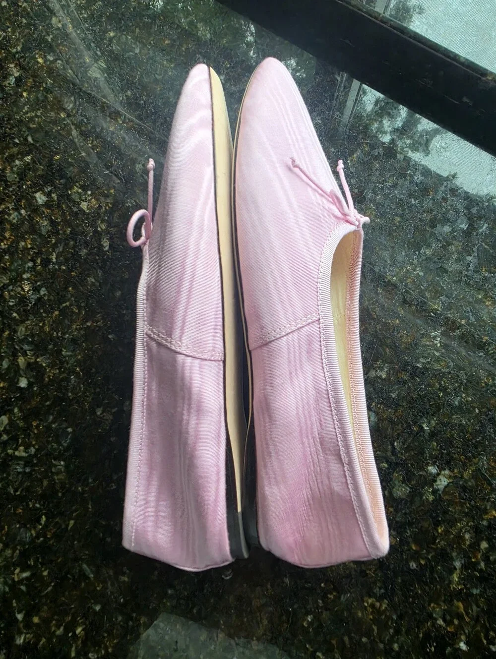Loeffler Randall Landon Ballet Flat in Powder Pink Moiré Sz 7.5